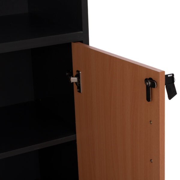 ΒΙΒΛΙΟΘΗΚΗ ΓΡΑΦΕΙΟΥ ΕΠΑΓΓΕΛΜΑΤΙΚΗ ABELINA 80Χ40Χ180Υεκ.HM2014.01 ΣΕ ΧΡΩΜΑ ΟΞΙΑ ΜΕ 2 ΠΟΡΤΕΣ - Image 9