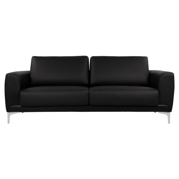 ΚΑΝΑΠΕΣ 3ΘΕΣΙΟΣ KENZIE HM3121.31 ΜΕ ΜΑΥΡΟ PU 190x81x81 εκ. - Image 3