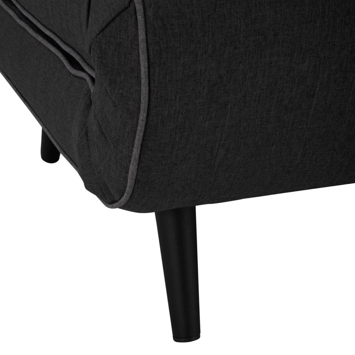 ΚΑΝΑΠΕΣ ΚΡΕΒΑΤΙ 2 ΑΤΟΜΩΝ ASMA HM3077.03 ΣΚΟΥΡΟ ΓΚΡΙ ΥΦΑΣΜΑ 140x80x77Yεκ. - Image 10