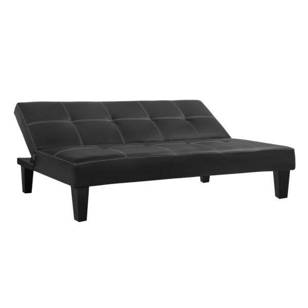 ΚΑΝΑΠΕΣ ΚΡΕΒΑΤΙ 3Θ HM3002.02 ΜΑΥΡΟΣ PU ΜΕ ΓΑΖΙΑ 186x90x82 - Image 5