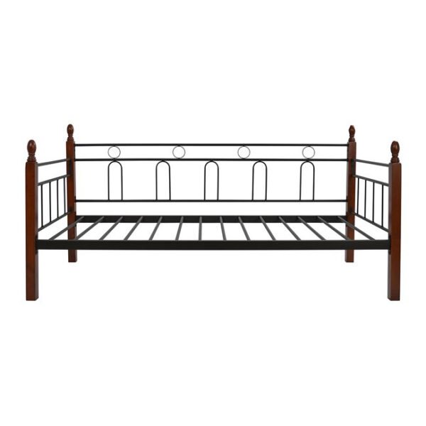 ΚΑΝΑΠΕΣ ΚΡΕΒΑΤΙ REVEN ΣΤΡΩΜΑ 90Χ190 εκ ΜΕΤΑΛΛΟ ΚΑΙ ΞΥΛΟ HM367 - Image 3