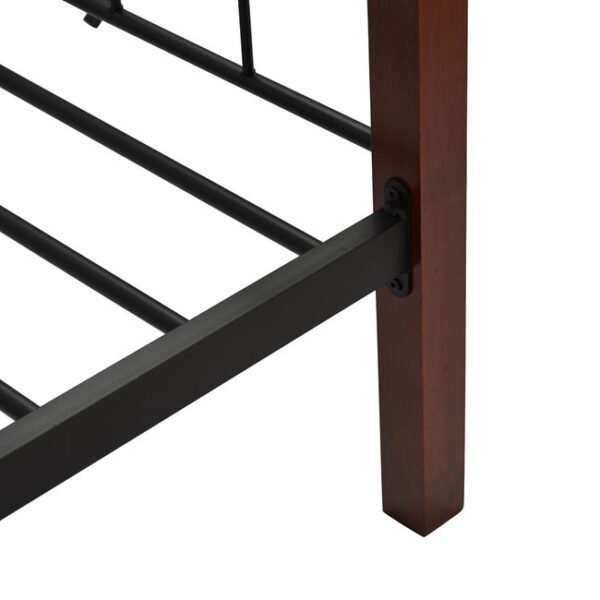 ΚΑΝΑΠΕΣ ΚΡΕΒΑΤΙ REVEN ΣΤΡΩΜΑ 90Χ190 εκ ΜΕΤΑΛΛΟ ΚΑΙ ΞΥΛΟ HM367 - Image 5