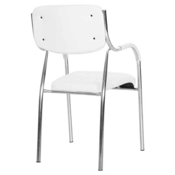 ΚΑΡΕΚΛΑ ΓΡΑΦΕΙΟΥ ΕΠΙΣΚΕΠΤΟΥ OBERON HM1018.02 ΑΣΠΡΟ PU 51x52x88Yεκ. - Image 5