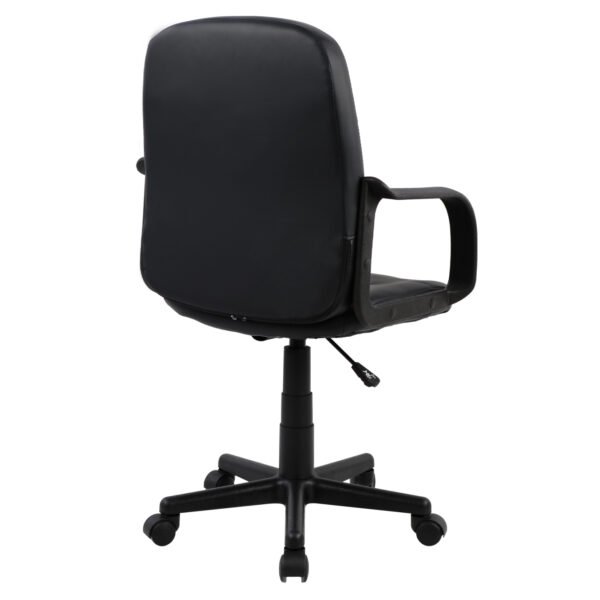 ΚΑΡΕΚΛΑ ΓΡΑΦΕΙΟΥ GRANE HM1005 ΜΕ ΜΠΡΑΤΣΑ ΜΑΥΡO PU 56,5x50x88-100Υ εκ. - Image 4