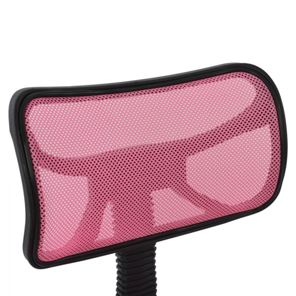 ΚΑΡΕΚΛΑ ΓΡΑΦΕΙΟΥ AKHILA HM1026.05 ΡΟΖ ΥΦΑΣΜΑ MESH 40,5x50,5x91,5 εκ. - Image 7