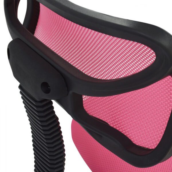 ΚΑΡΕΚΛΑ ΓΡΑΦΕΙΟΥ AKHILA HM1026.05 ΡΟΖ ΥΦΑΣΜΑ MESH 40,5x50,5x91,5 εκ. - Image 9