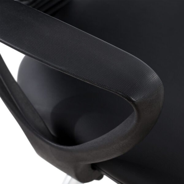 ΚΑΡΕΚΛΑ ΓΡΑΦΕΙΟΥ VEGAR HM1042.01 ΥΠΕΡΥΨΩΜΕΝΗ-ΠΕΡΙΜΕΤΡΙΚΟ ΥΠΟΠΟΔΙΟ-ΜΑΥΡΗ 56,5x60x136Yεκ - Image 7