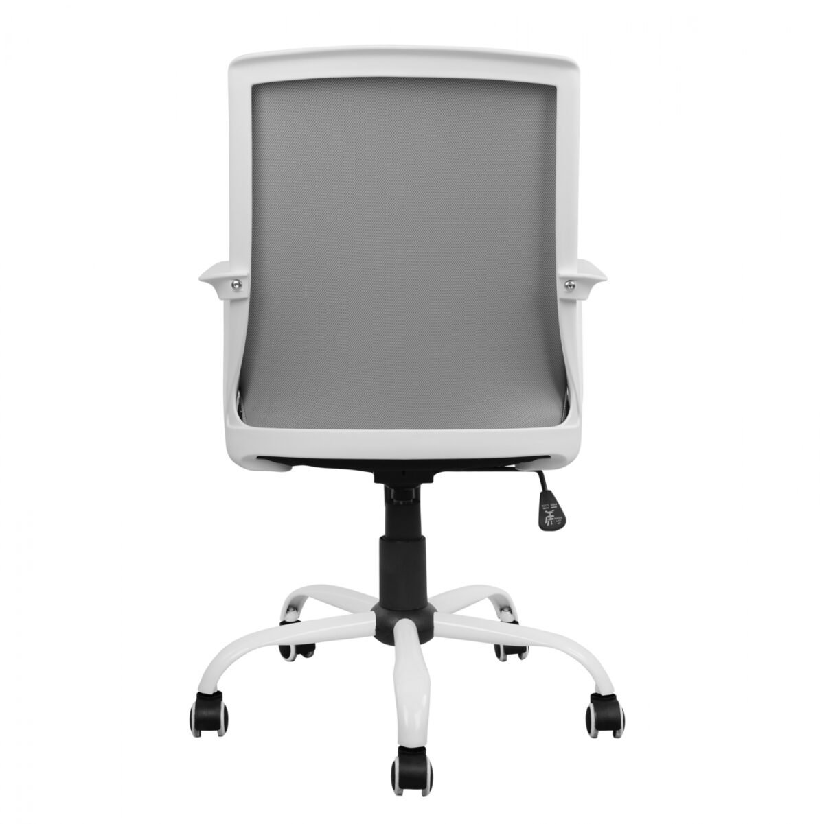 ΚΑΡΕΚΛΑ ΓΡΑΦΕΙΟΥ MALFOI HM1053.21 ΓΚΡΙ MESH & ΠΟΔΙ ΜΕΤΑΛΛΙΚΟ 58x59x103 cm - Image 6