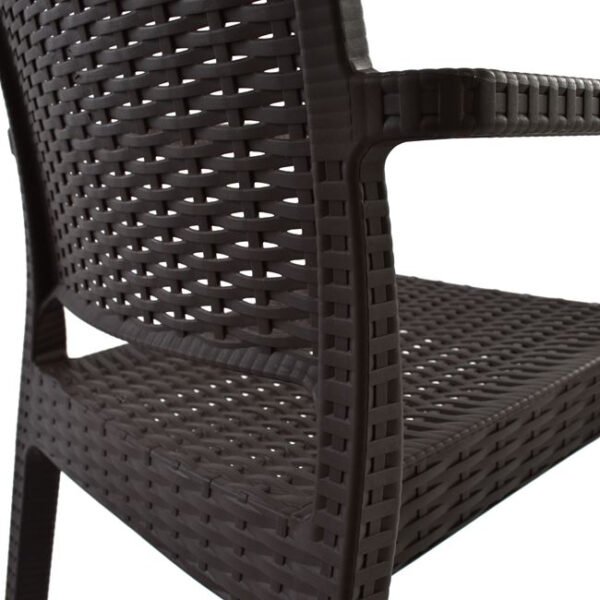 ΠΟΛΥΘΡΟΝΑ ΠΟΛΥΠΡΟΠΥΛΕΝΙΟΥ ΒΑΡΕΩΣ ΤΥΠΟΥ KAGANU DARK BROWN HM5134.09 57x55,5x89 εκ. - Image 8