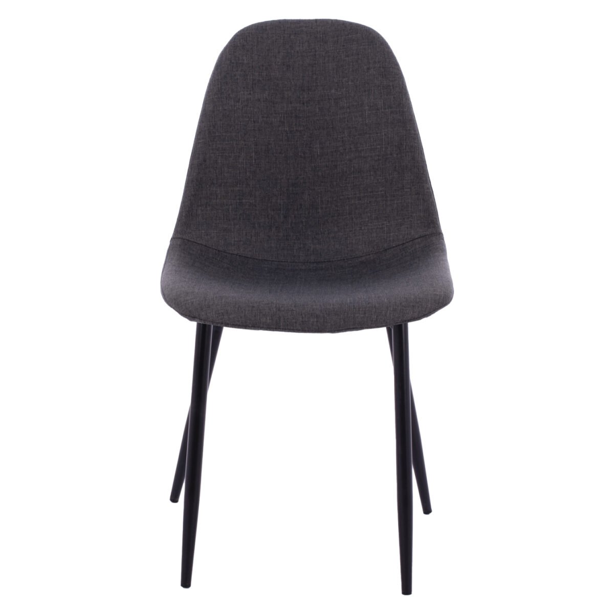 ΚΑΡΕΚΛΑ LEONARDO ΜΕ ΥΦΑΣΜΑ ΓΚΡΙ ΣΚΟΥΡΟ ΚΑΙ ΜΑΥΡΑ ΜΕΤΑΛΛΙΚΑ ΠΟΔΙΑ HM00100.16 43,5x59x84Υ εκ. - Image 3