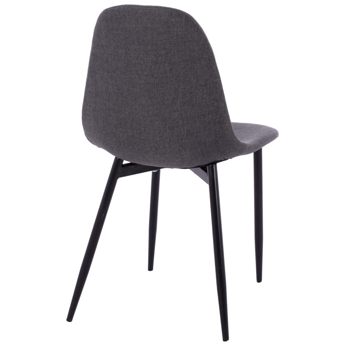 ΚΑΡΕΚΛΑ LEONARDO ΜΕ ΥΦΑΣΜΑ ΓΚΡΙ ΣΚΟΥΡΟ ΚΑΙ ΜΑΥΡΑ ΜΕΤΑΛΛΙΚΑ ΠΟΔΙΑ HM00100.16 43,5x59x84Υ εκ. - Image 5