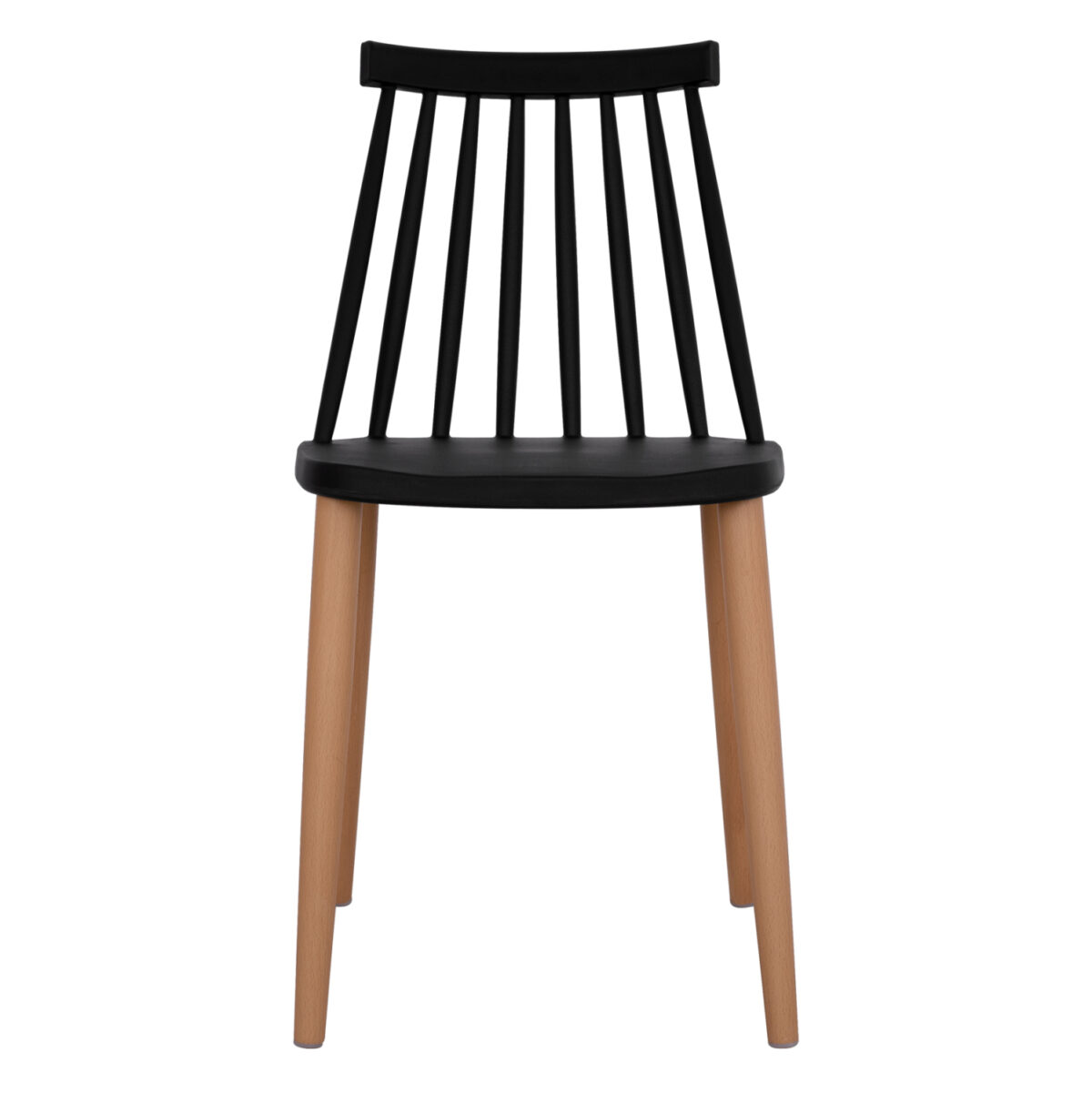 ΚΑΡΕΚΛΑ ΤΡΑΠΕΖΑΡΙΑΣ HM8052.02 VANESSA ΜΑΥΡΗ ΜΕ ΜΕΤΑΛΛΙΚΑ ΠΟΔΙΑ 43x46,5x82 εκ. - Image 3