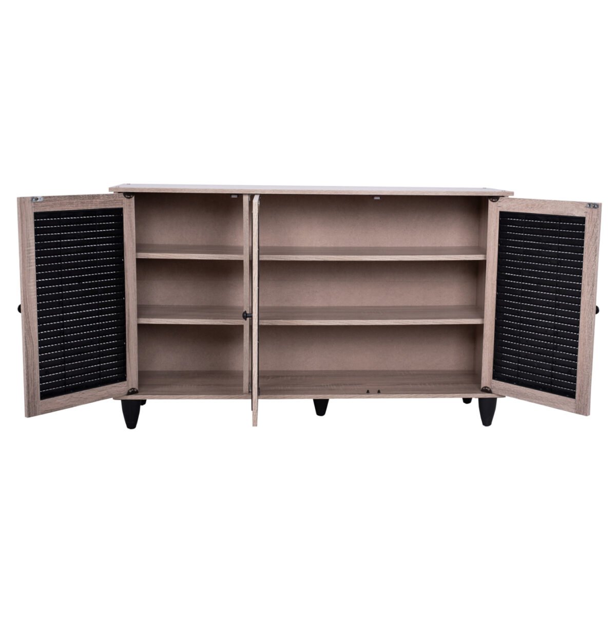 ΠΑΠΟΥΤΣΟΘΗΚΗ-ΝΤΟΥΛΑΠΙ MCKENNA 3ΠΟΡΤΕΣ HM2267.02 SONAMA-ΜΑΥΡΟ 112x30x68,5Υ εκ. - Image 4