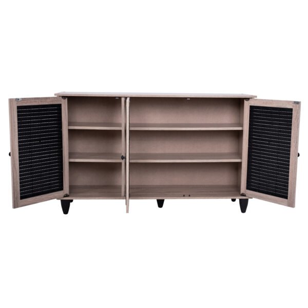 ΠΑΠΟΥΤΣΟΘΗΚΗ-ΝΤΟΥΛΑΠΙ MCKENNA 3ΠΟΡΤΕΣ HM2267.02 SONAMA-ΜΑΥΡΟ 112x30x68,5Υ εκ. - Image 4