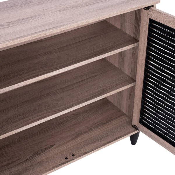 ΠΑΠΟΥΤΣΟΘΗΚΗ-ΝΤΟΥΛΑΠΙ MCKENNA 3ΠΟΡΤΕΣ HM2267.02 SONAMA-ΜΑΥΡΟ 112x30x68,5Υ εκ. - Image 5