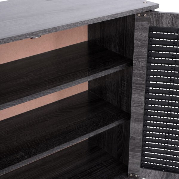 ΠΑΠΟΥΤΣΟΘΗΚΗ-ΝΤΟΥΛΑΠΙ MCKENNA ΞΥΛ.3ΠΟΡΤΕΣ HM2267.01 ΑΝΘΡΑΚΙ 112x30x68,5 cm - Image 5