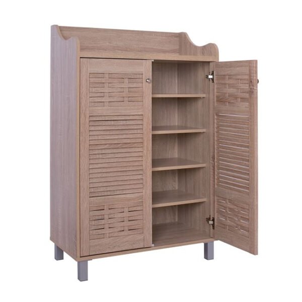ΠΑΠΟΥΤΣΟΘΗΚΗ-ΝΤΟΥΛΑΠΙ KAILENA ΞΥΛΙΝΗ HM2230.02 SONAMA 77X40,5X122εκ. - Image 4