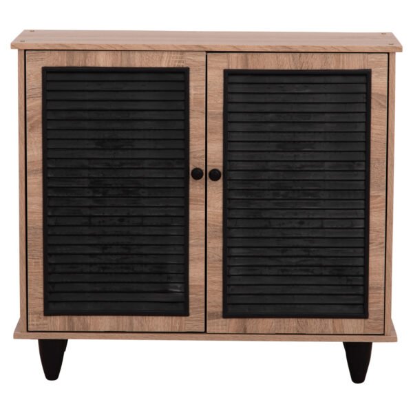 ΠΑΠΟΥΤΣΟΘΗΚΗ ΞΥΛΙΝΗ MCKENNA HM2266.02 ΣΕ ΧΡΩΜΑ SONAMA-ΜΑΥΡΟ 77x30x69Υεκ. - Image 3