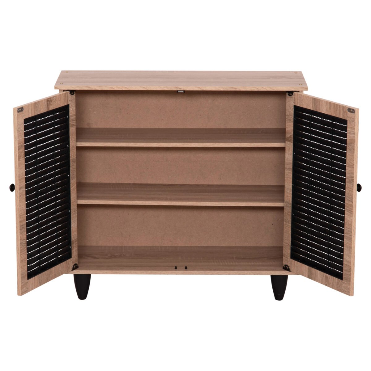 ΠΑΠΟΥΤΣΟΘΗΚΗ ΞΥΛΙΝΗ MCKENNA HM2266.02 ΣΕ ΧΡΩΜΑ SONAMA-ΜΑΥΡΟ 77x30x69Υεκ. - Image 5