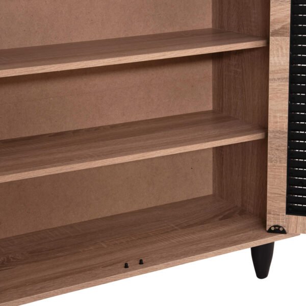 ΠΑΠΟΥΤΣΟΘΗΚΗ ΞΥΛΙΝΗ MCKENNA HM2266.02 ΣΕ ΧΡΩΜΑ SONAMA-ΜΑΥΡΟ 77x30x69Υεκ. - Image 6