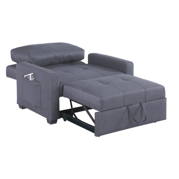 ΠΟΛΥΘΡΟΝΑ-ΚΡΕΒΑΤΙ KANNA 112x96x85 εκ.HM3083.10 ΓΚΡΙ - Image 3