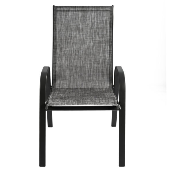 ΠΟΛΥΘΡΟΝΑ ΕΞ.ΧΩΡΟΥ LEON HM5000.01 ΜΕΤΑΛΛΙΚΗ ΓΚΡΙ ΜΕ TEXTILENE ΓΚΡΙ 54x70x93Υεκ - Image 3