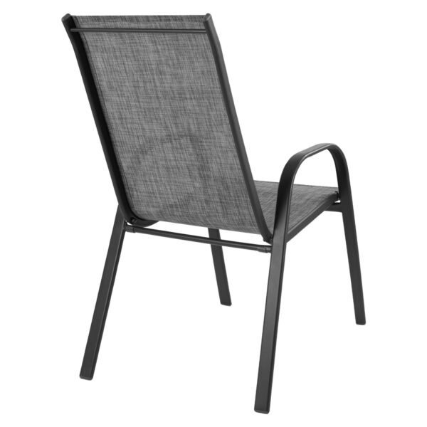 ΠΟΛΥΘΡΟΝΑ ΕΞ.ΧΩΡΟΥ LEON HM5000.01 ΜΕΤΑΛΛΙΚΗ ΓΚΡΙ ΜΕ TEXTILENE ΓΚΡΙ 54x70x93Υεκ - Image 5