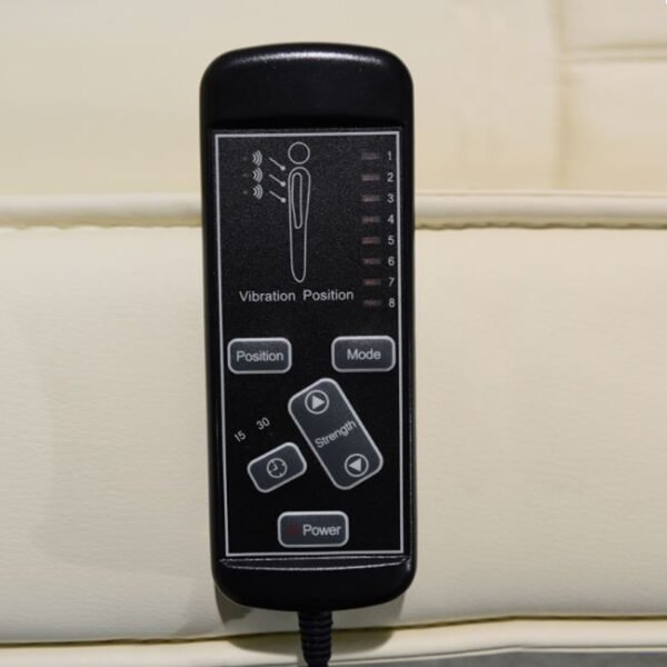 ΠΟΛΥΘΡΟΝΑ RELAX ΜΕ ΜΗΧΑΝΙΣΜΟ MASSAGE ROCCA HM0026.02 PU ΕΚΡΟΥ 80x96x97 εκ. - Image 5