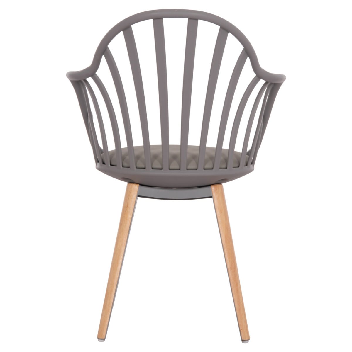 ΠΟΛΥΘΡΟΝΑ ΤΡΑΠΕΖΑΡΙΑΣ HM8049.10 ANAIS ΓΚΡΙ ΜΕ ΞΥΛΙΝΑ ΠΟΔΙΑ 60x53x86Υ εκ. - Image 6