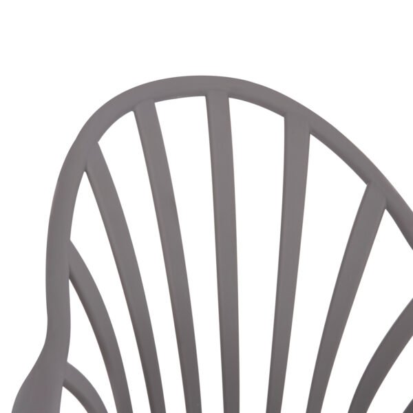 ΠΟΛΥΘΡΟΝΑ ΤΡΑΠΕΖΑΡΙΑΣ HM8049.10 ANAIS ΓΚΡΙ ΜΕ ΞΥΛΙΝΑ ΠΟΔΙΑ 60x53x86Υ εκ. - Image 7