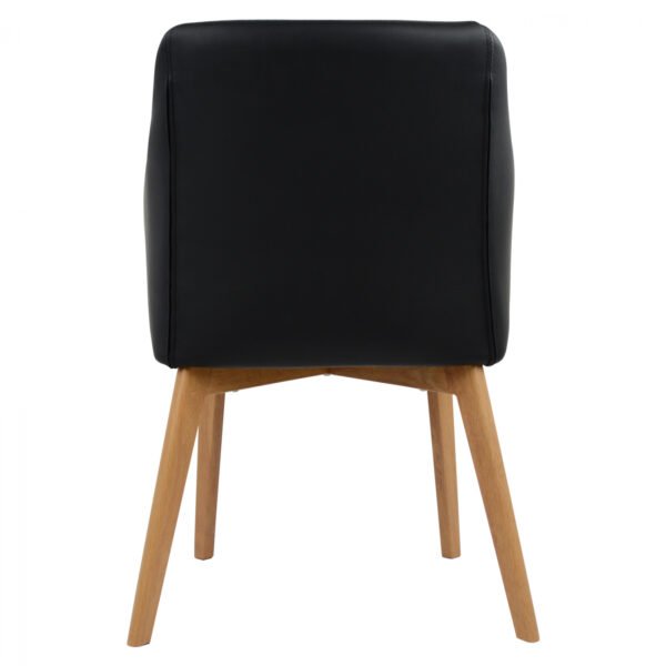 ΠΟΛΥΘΡΟΝΑΚΙ BRISTOL ΜΕ ΥΦΑΣΜΑ ΣΚΟΥΡΟ ΓΚΡΙ Κ PU ΜΑΥΡΟ HM0141.01 57x59x86Υεκ. - Image 5