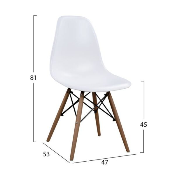 ΣΕΤ ΤΡΑΠΕΖΑΡΙΑΣ 5ΤΜΧ ΜΕ ΤΡΑΠΕΖΙ ΚΑΙ 4 ΚΑΡΕΚΛΕΣ HM10224 120x80x73 cm - Image 3