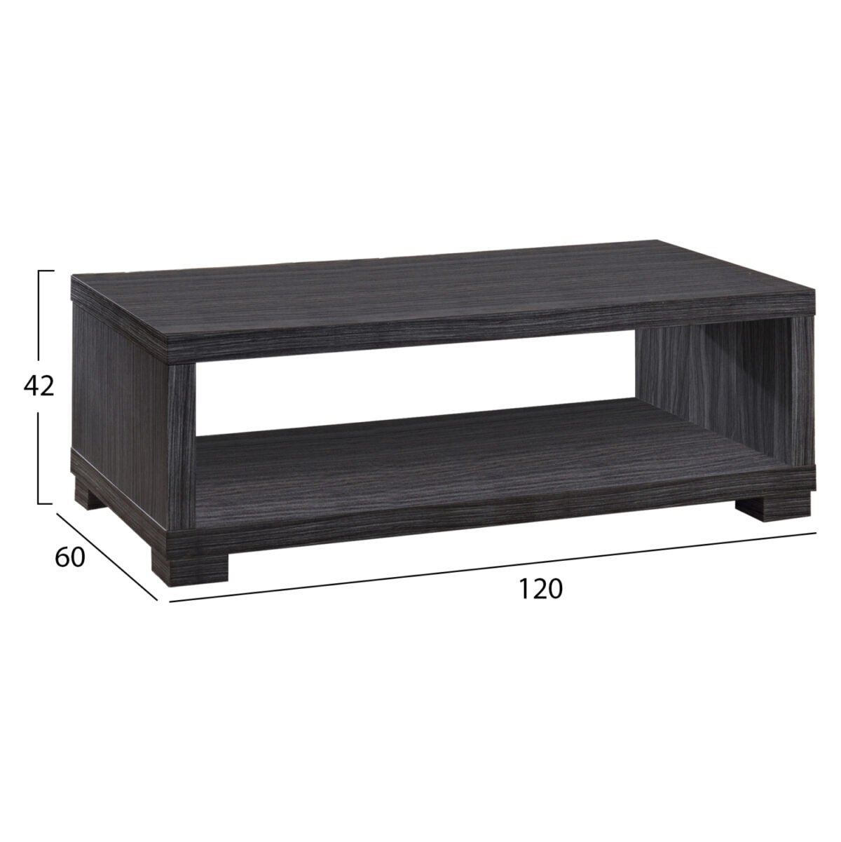 ΤΡΑΠΕΖΙ ΣΑΛΟΝΙΟΥ SALEM HM2217.01 ZEBRANO 120Χ60Χ42εκ. - Image 2