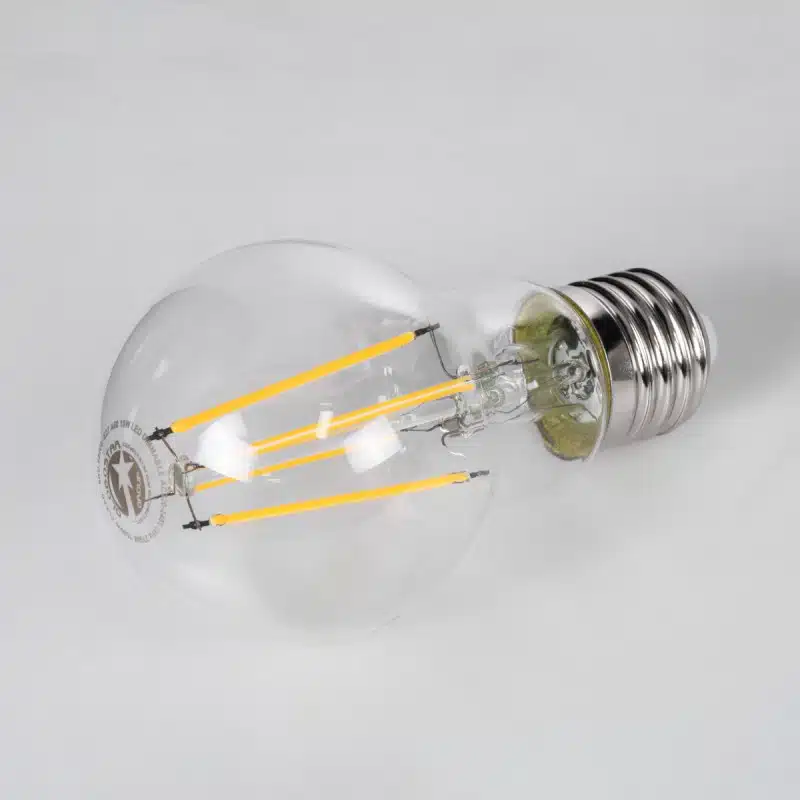 Λάμπα LED Filament E27 A60 Γλόμπος 10W 1000LM 2700K Dimmable Διάφανο Γυαλί 1