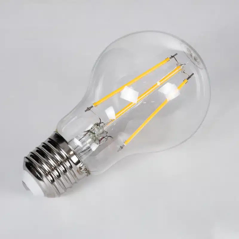 Λάμπα LED Filament E27 A60 Γλόμπος 10W 1000LM 2700K Dimmable Διάφανο Γυαλί 2