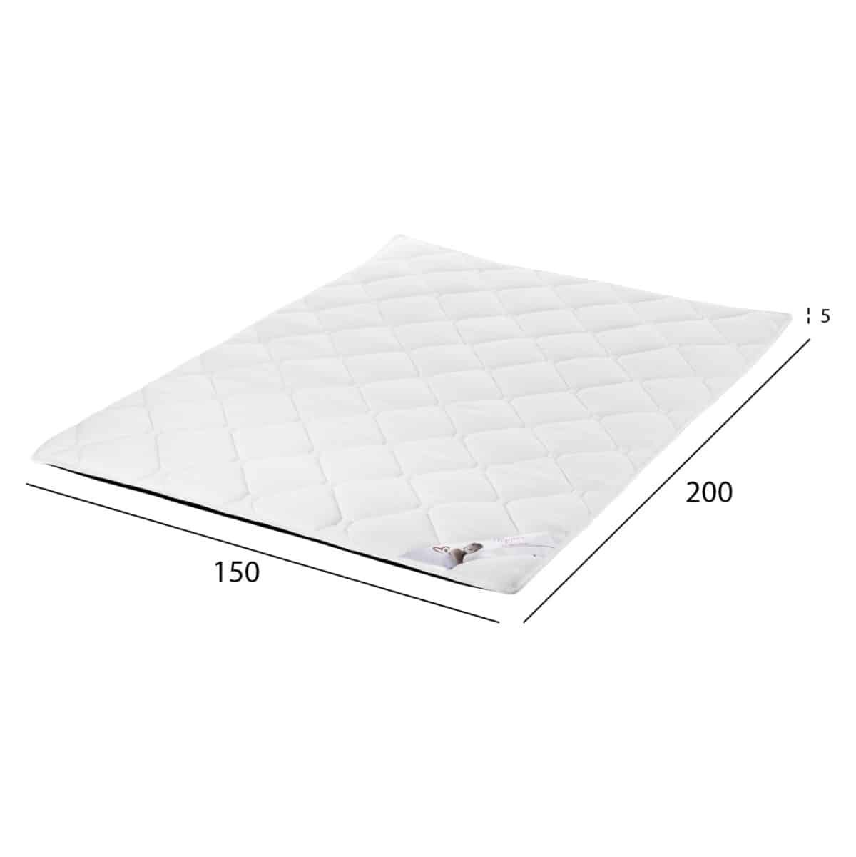 ΑΝΩΣΤΡΩΜΑ HM670.05 ΜΕ FOAM ΛΕΥΚΟ 150x200x5Y εκ. - Image 2