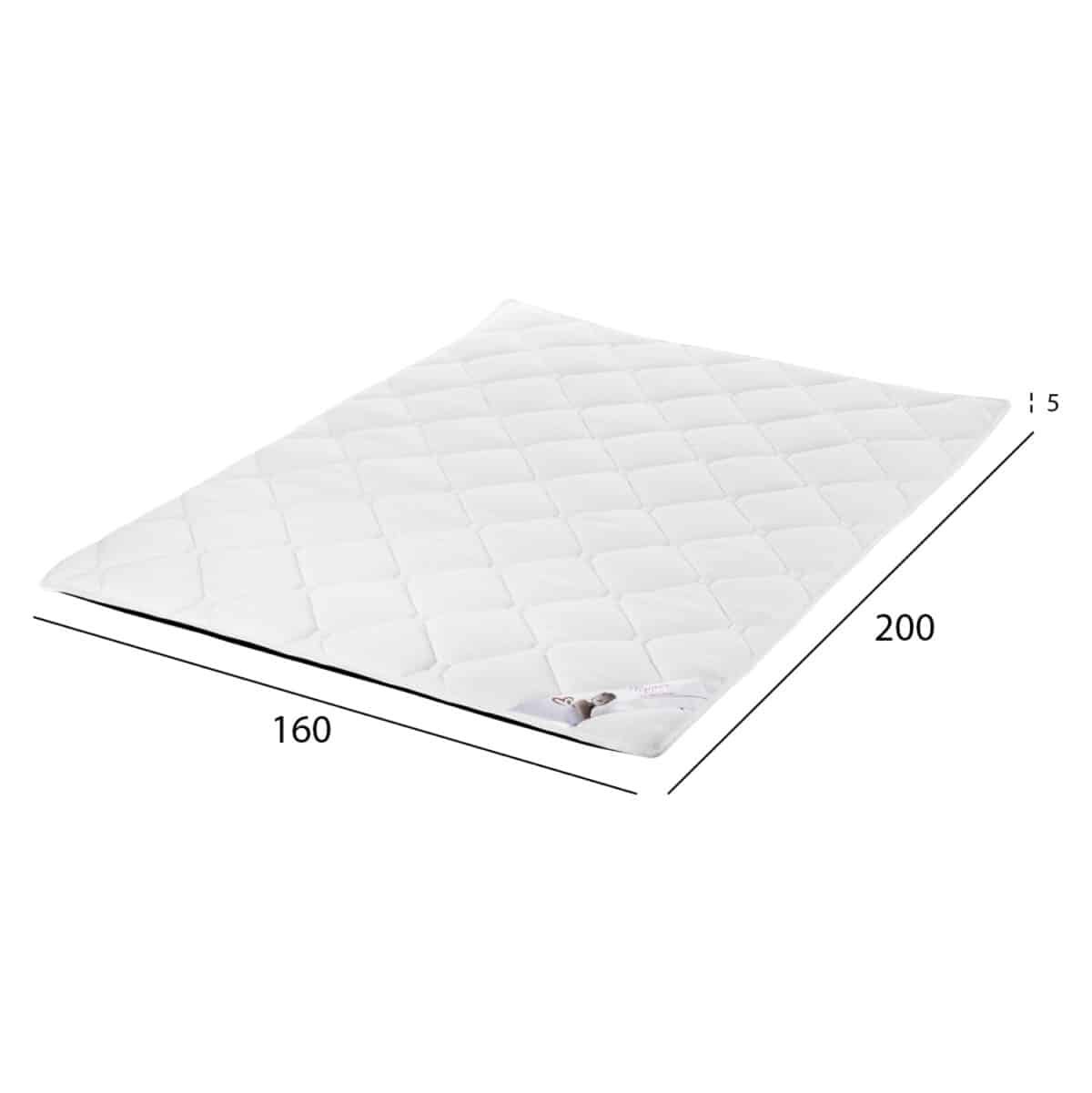 ΑΝΩΣΤΡΩΜΑ HM670.06 ΜΕ FOAM ΛΕΥΚΟ 160x200x5Y εκ. - Image 2