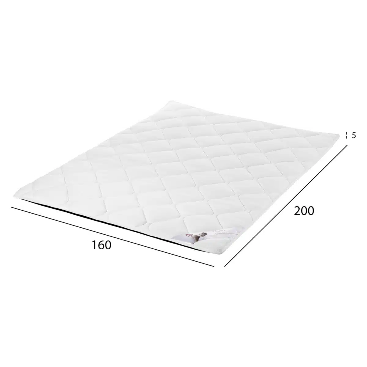 ΑΝΩΣΤΡΩΜΑ HM670.06 ΜΕ FOAM ΛΕΥΚΟ 160x200x5Y εκ. - Image 2