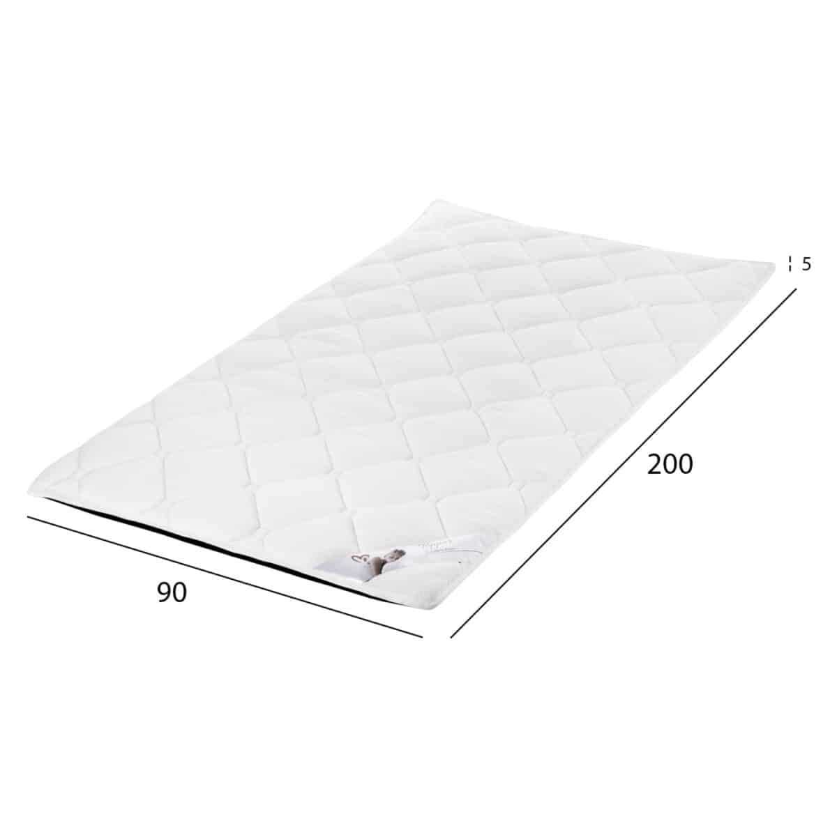 ΑΝΩΣΤΡΩΜΑ HM670.07 ΜΕ FOAM ΛΕΥΚΟ 90x200x5Y εκ. - Image 2