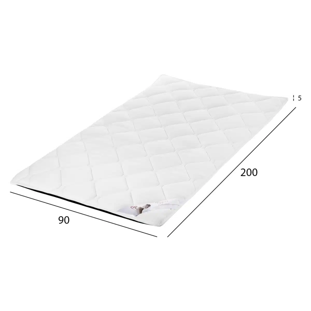 ΑΝΩΣΤΡΩΜΑ HM670.07 ΜΕ FOAM ΛΕΥΚΟ 90x200x5Y εκ. - Image 2