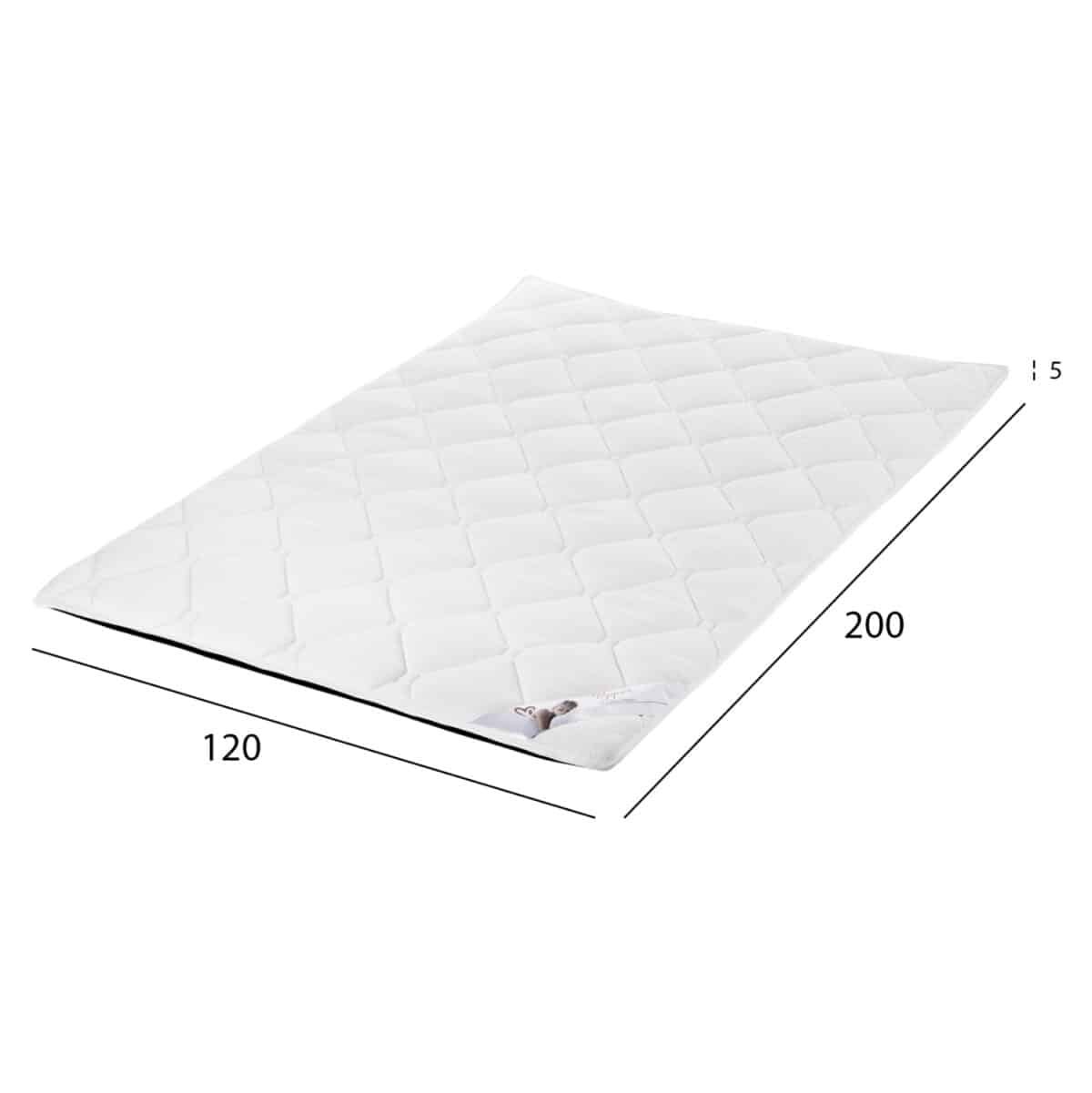 ΑΝΩΣΤΡΩΜΑ HM670.08 ΜΕ FOAM ΛΕΥΚΟ 120x200x5Y εκ. - Image 2