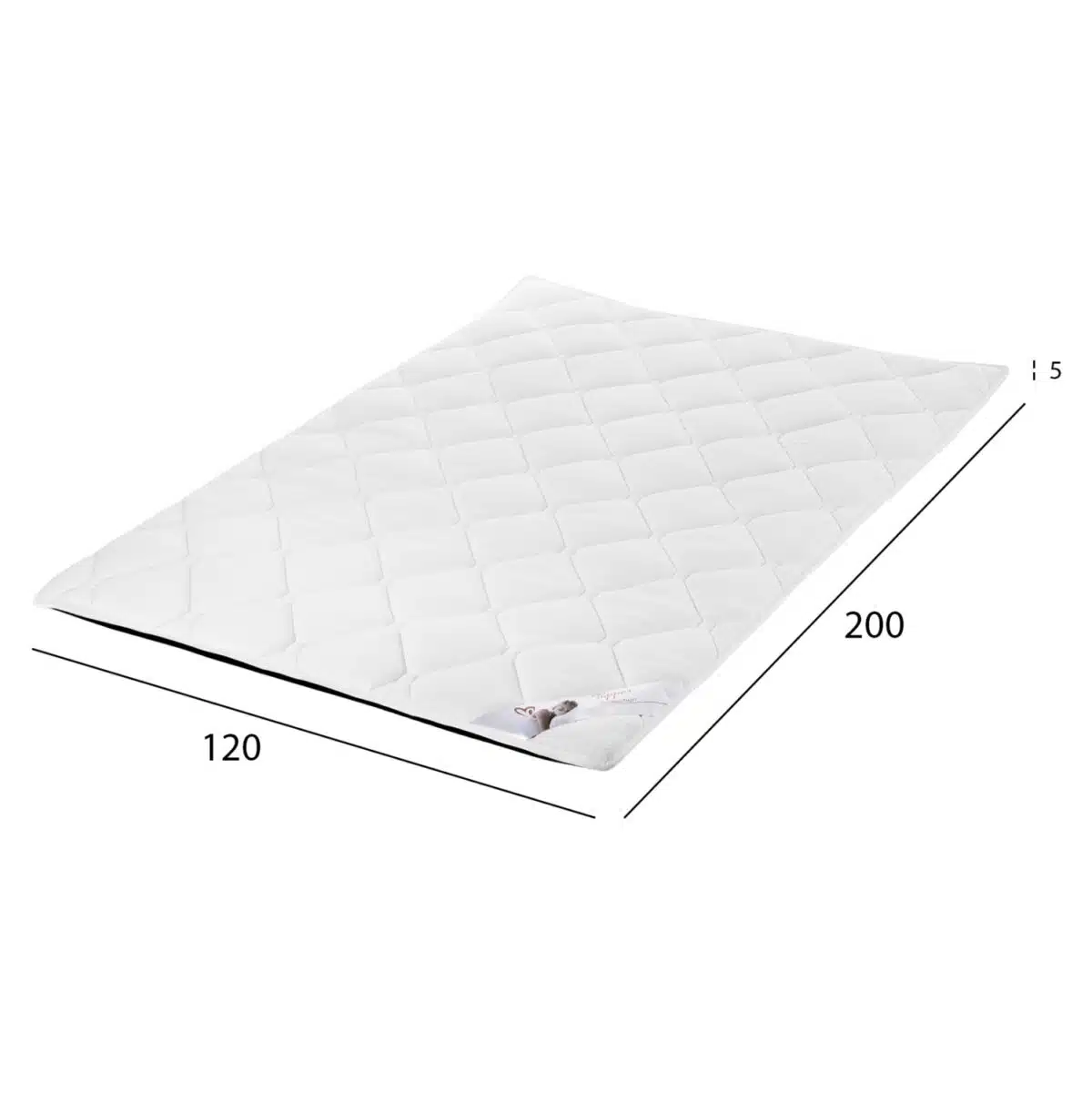 ΑΝΩΣΤΡΩΜΑ HM670.08 ΜΕ FOAM ΛΕΥΚΟ 120x200x5Y εκ. - Image 2