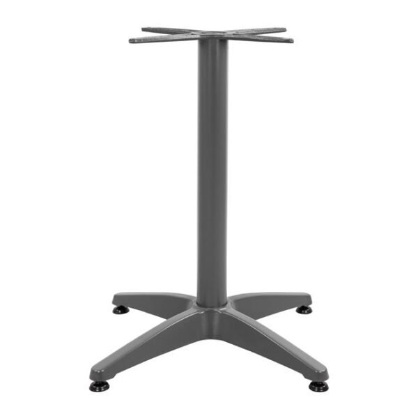 ΒΑΣΗ ΑΛΟΥΜΙΝΙΟΥ 4ΝΥΧΗ 66Χ66X69Υεκ. ΜΕ ΣΤΑΥΡΟ 45x45εκ. HM448.04 ΓΚΡΙ - Image 3