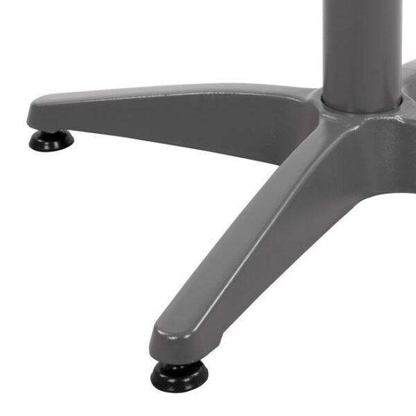 ΒΑΣΗ ΑΛΟΥΜΙΝΙΟΥ 4ΝΥΧΗ 66Χ66X69Υεκ. ΜΕ ΣΤΑΥΡΟ 45x45εκ. HM448.04 ΓΚΡΙ - Image 6