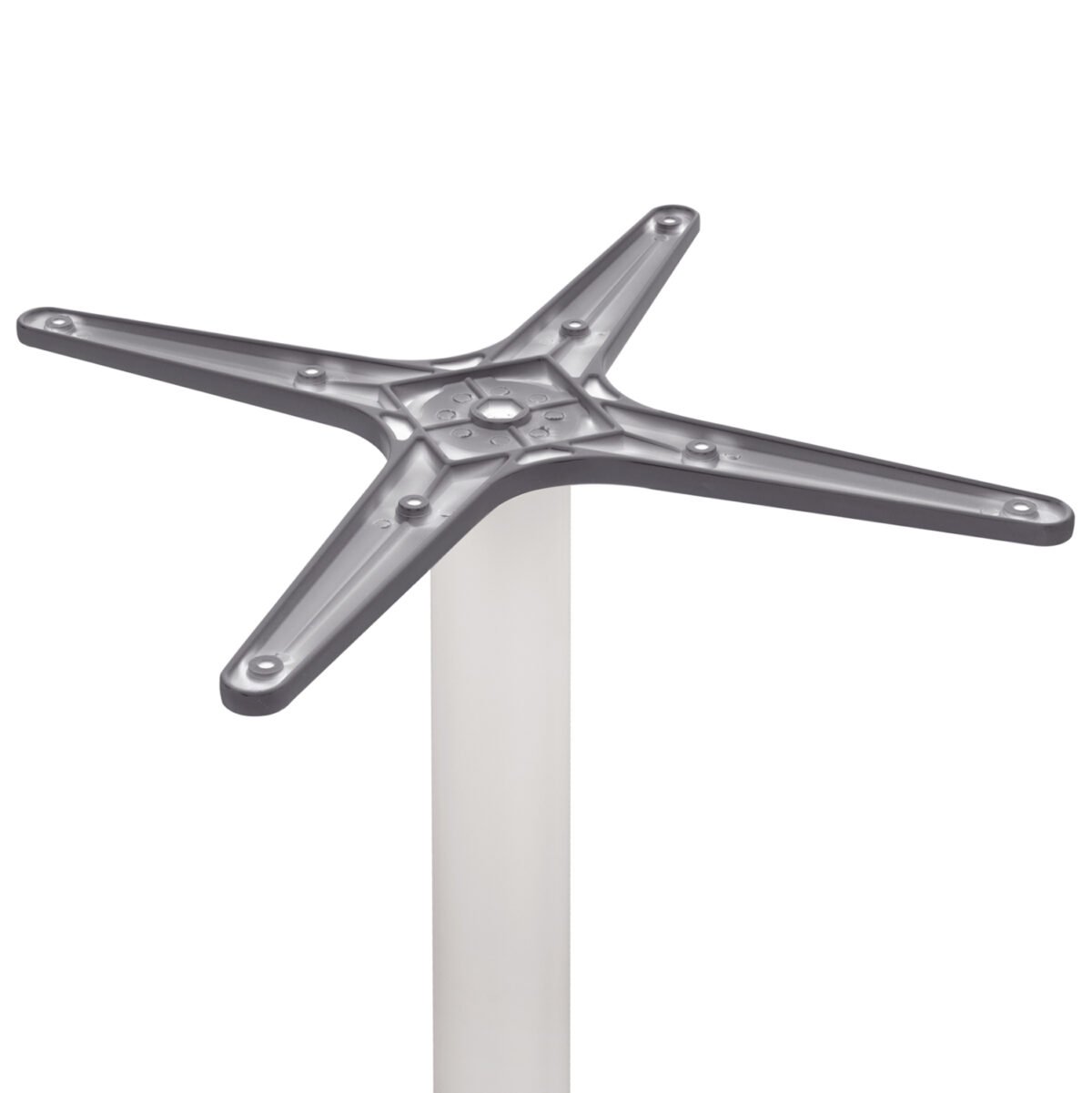 ΒΑΣΗ ΑΛΟΥΜΙΝΙΟΥ HM460.02 ΛΕΥΚΗ ΜΑΤ 66Χ66Χ73Υεκ. ΜΕ ΣΤΑΥΡΟ 48Χ48εκ. - Image 4