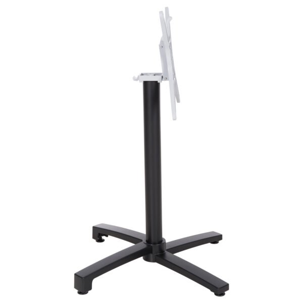 ΒΑΣΗ ΑΛΟΥΜΙΝΙΟΥ ΠΤΥΣΣΟΜΕΝΗ HM459.01 ΜΑΥΡΟ ΜΑΤ 69Χ69Χ73Υεκ. ΜΕ ΣΤΑΥΡΟ 48Χ48εκ. - Image 4