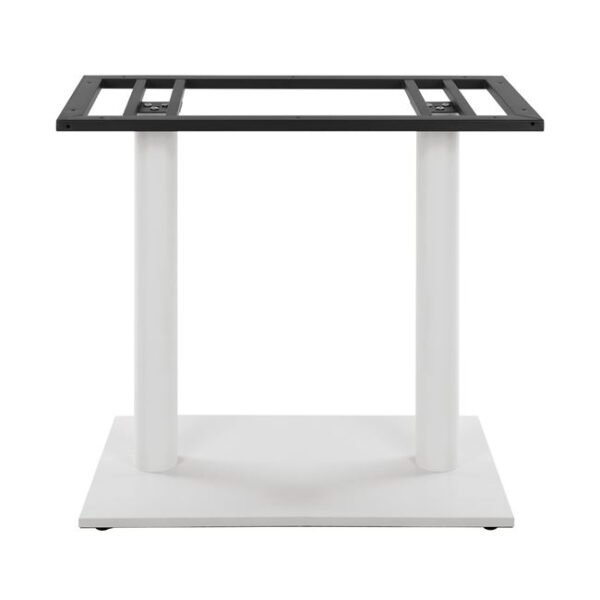 ΒΑΣΗ ΜΕΤΑΛΛΙΚΗ ΔΙΠΛΗ ΛΕΥΚΗ ΜΑΤ 40Χ70Χ72Υεκ. ΜΕ ΡΕΓΟΥΛΑΤΟΡΟΥΣ HM435.12 - Image 3