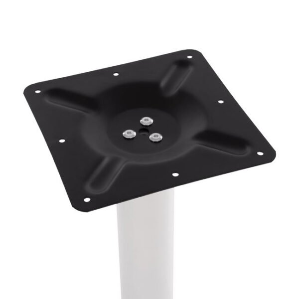 ΒΑΣΗ ΜΕΤΑΛΛΙΚΗ ΛΕΥΚΗ ΜΑΤ 40Χ40Χ72Υεκ. ΜΕ ΡΕΓΟΥΛΑΤΟΡΟΥΣ HM421.12 - Image 4