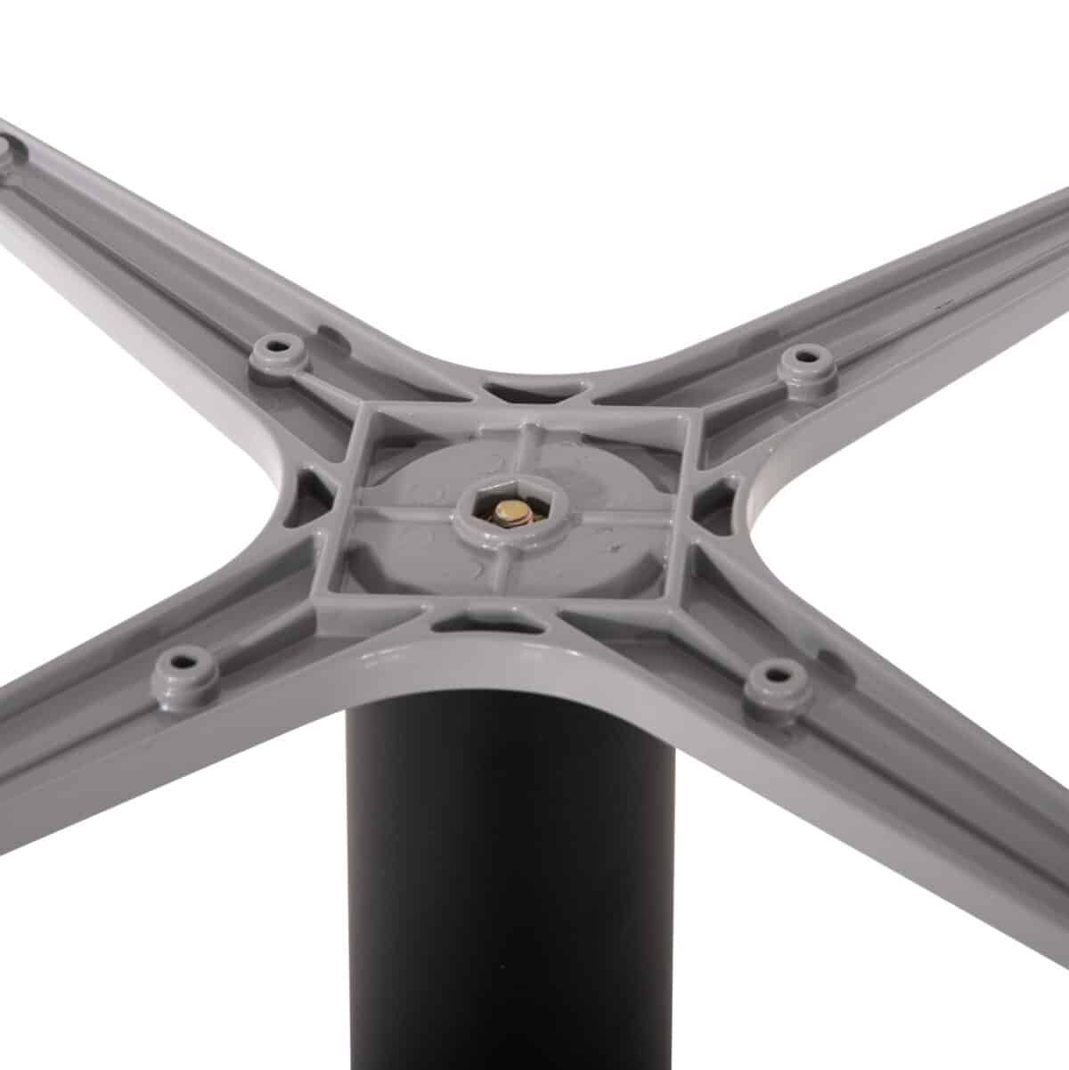 ΒΑΣΗ ΤΡΑΠΕΖΙΟΥ ΑΛΟΥΜΙΝΙΟΥ ΜΑΥΡΟ ΜΑΤ HM475.01 ΣΤΑΥΡΟΣ 48Χ48εκ 45Χ45Χ72Υεκ. - Image 6