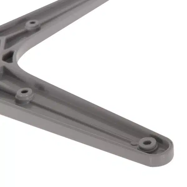 ΒΑΣΗ ΤΡΑΠΕΖΙΟΥ ΑΛΟΥΜΙΝΙΟΥ ΣΤΡΟΓΓΥΛΗ ΛΕΥΚΟ ΜΑΤ HM476.02 ΣΤΑΥΡΟΣ 48Χ48εκ Φ45Χ72Υεκ. - Image 5